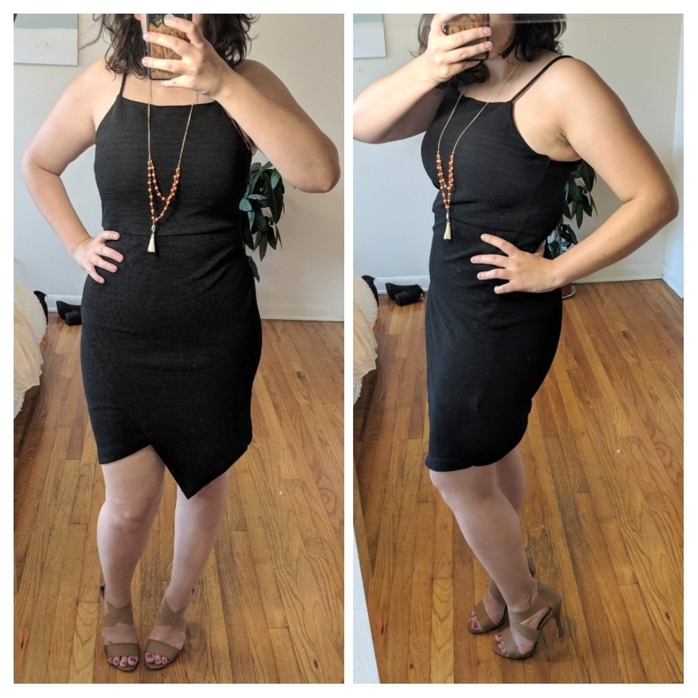 Nordstroms little black dress! asymmetrical hem